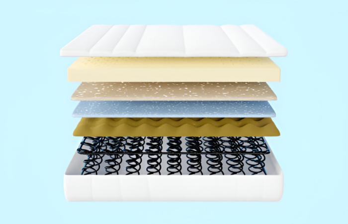 Here, the different layers of Hybrid mattresses vs memory foam mattresses are explored.