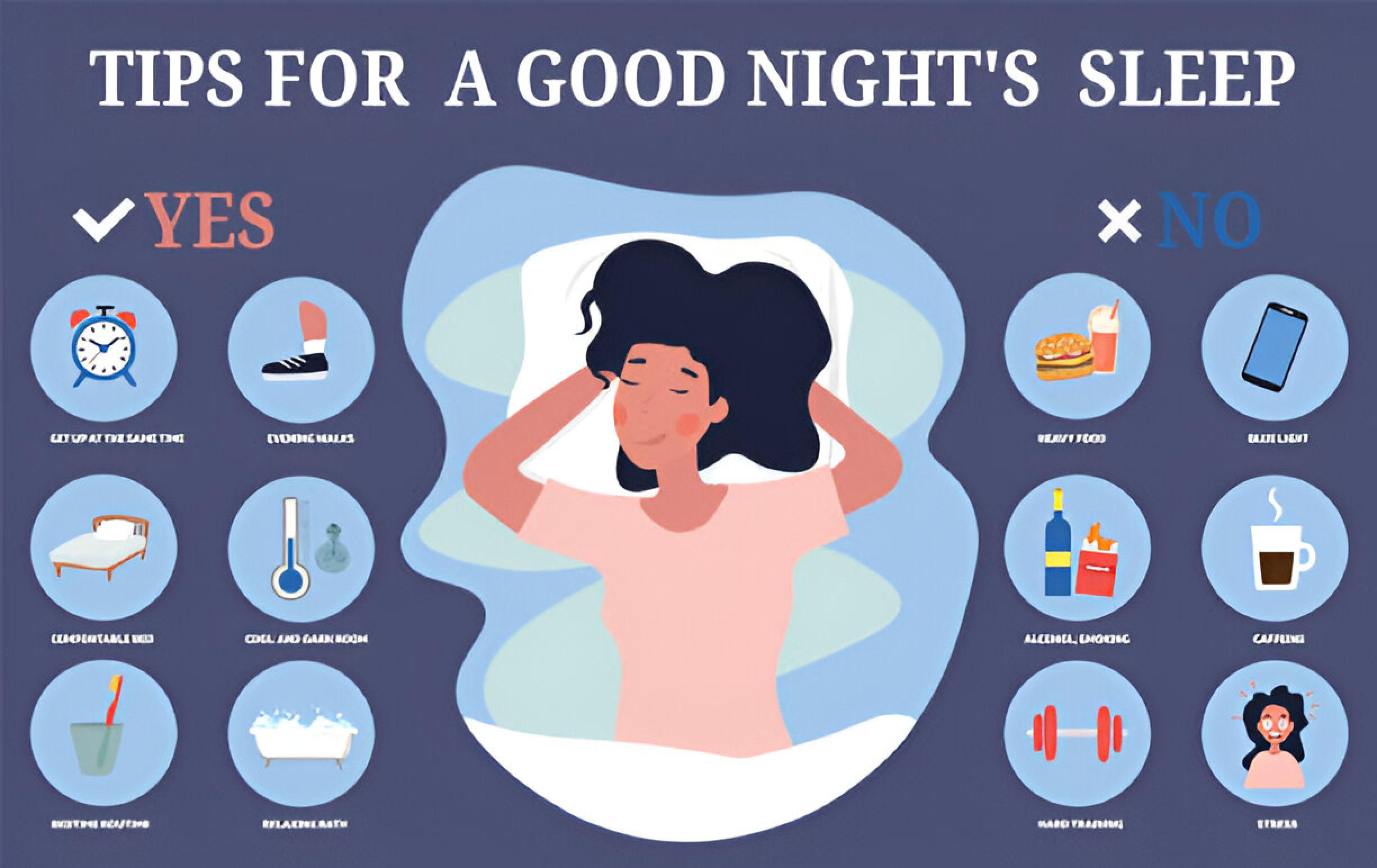 Here are some tips on what to do and what not to do to get good sleep and maintain good health.