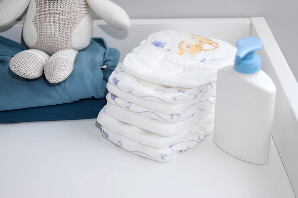 White Color Baby diaper