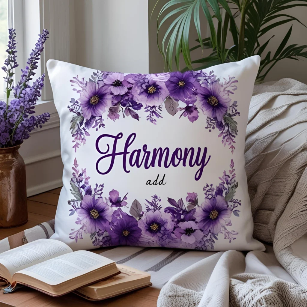 Purple Harmony Pillow