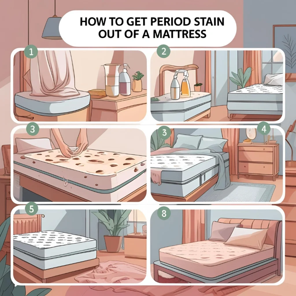 How to Get Period Stain Out of Mattress (Step-by-Step)